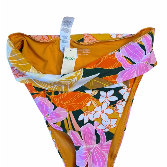 ✨NWT - Aerie Super High Cut Cheeky Tropical Floral Bikini Bottoms✨ - Picture 4 of 6